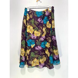 Bay Studio plus pull on skirt Y2K floral spring summer colorful casual women 18W